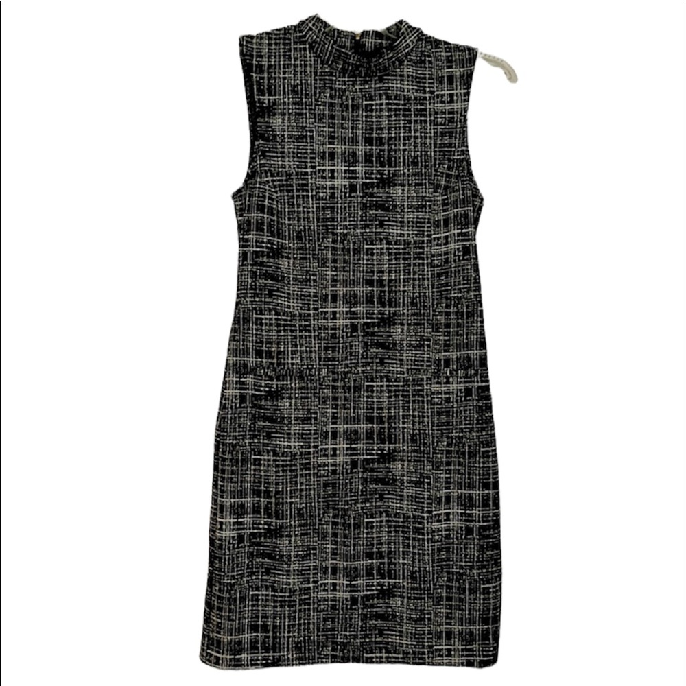 Sharagano Black and White Shift Dress sz6